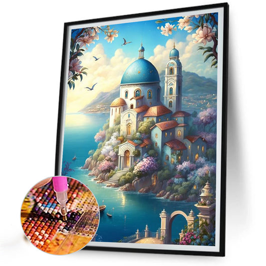Sea View House - Full Square Drill Diamond Painting 40*50CM