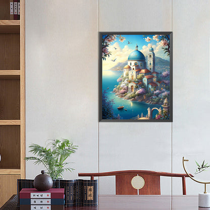 Sea View House - Full Square Drill Diamond Painting 40*50CM