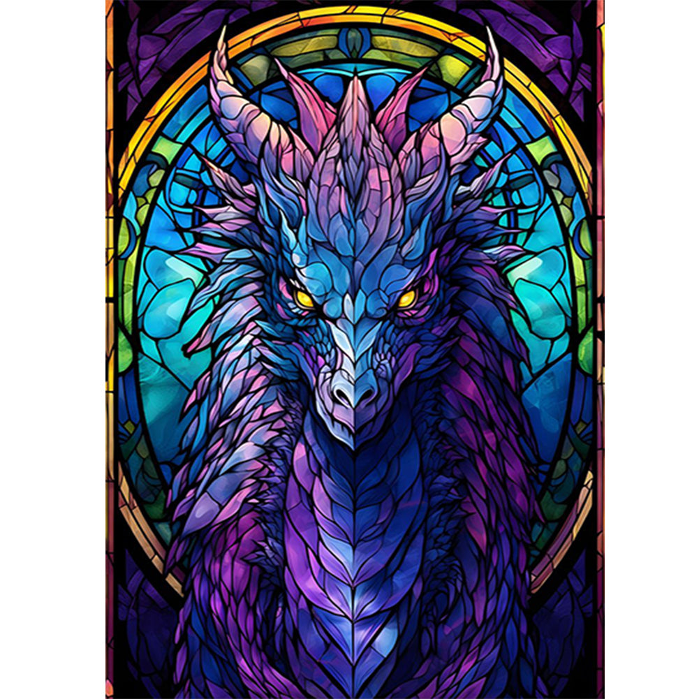 Purple Hexapterosaurus - Full Round Drill Diamond Painting 40*55CM