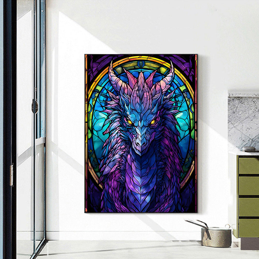 Purple Hexapterosaurus - Full Round Drill Diamond Painting 40*55CM