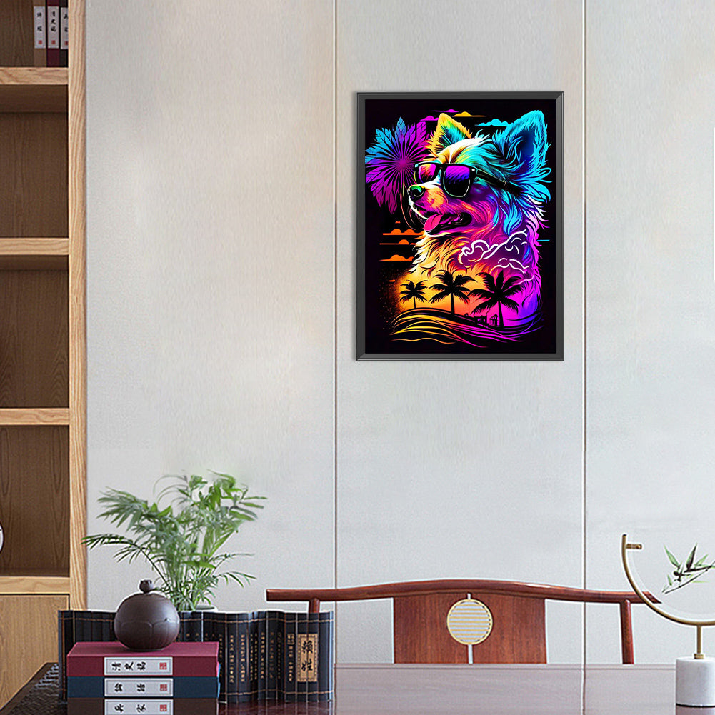 Dog - Full Round Drill Diamond Painting 30*40CM