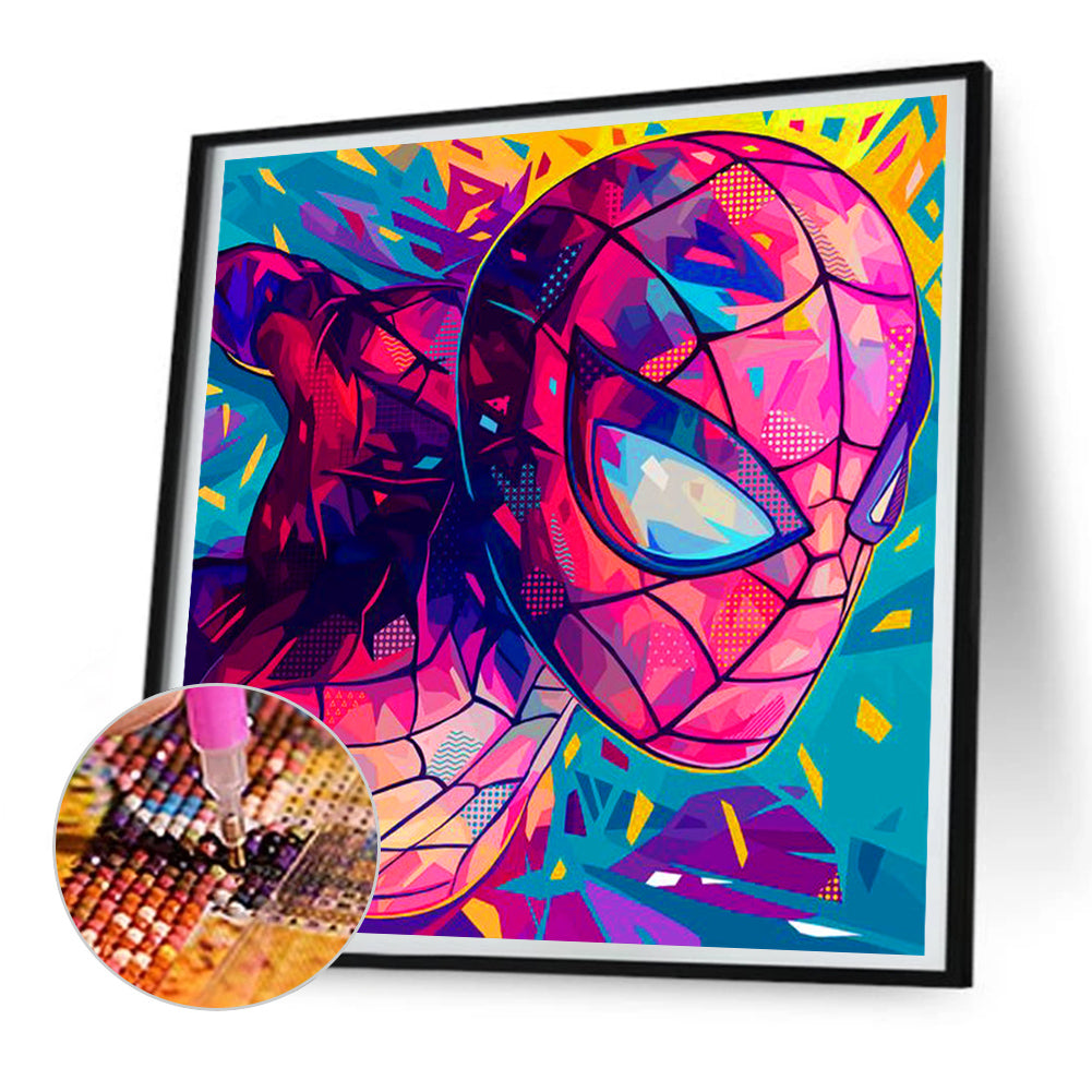 Spiderman - Full Round Drill Diamond Painting 30*30CM