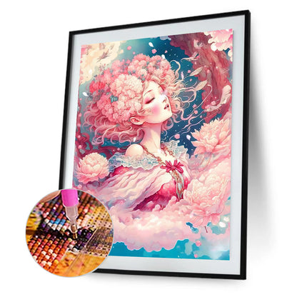 Beautiful Angel Girl - Full Round Drill Diamond Painting 30*40CM