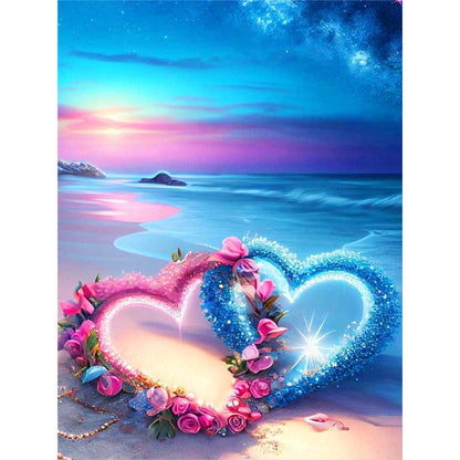 Love Beach - Full Round Drill Diamond Painting 30*40CM