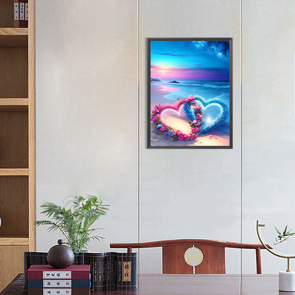 Love Beach - Full Round Drill Diamond Painting 30*40CM