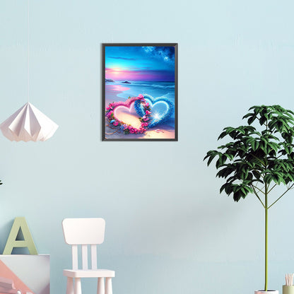 Love Beach - Full Round Drill Diamond Painting 30*40CM