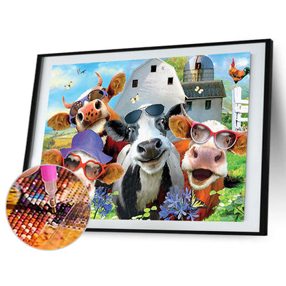 Kuku Niu Niu - Full Round Drill Diamond Painting 40*30CM