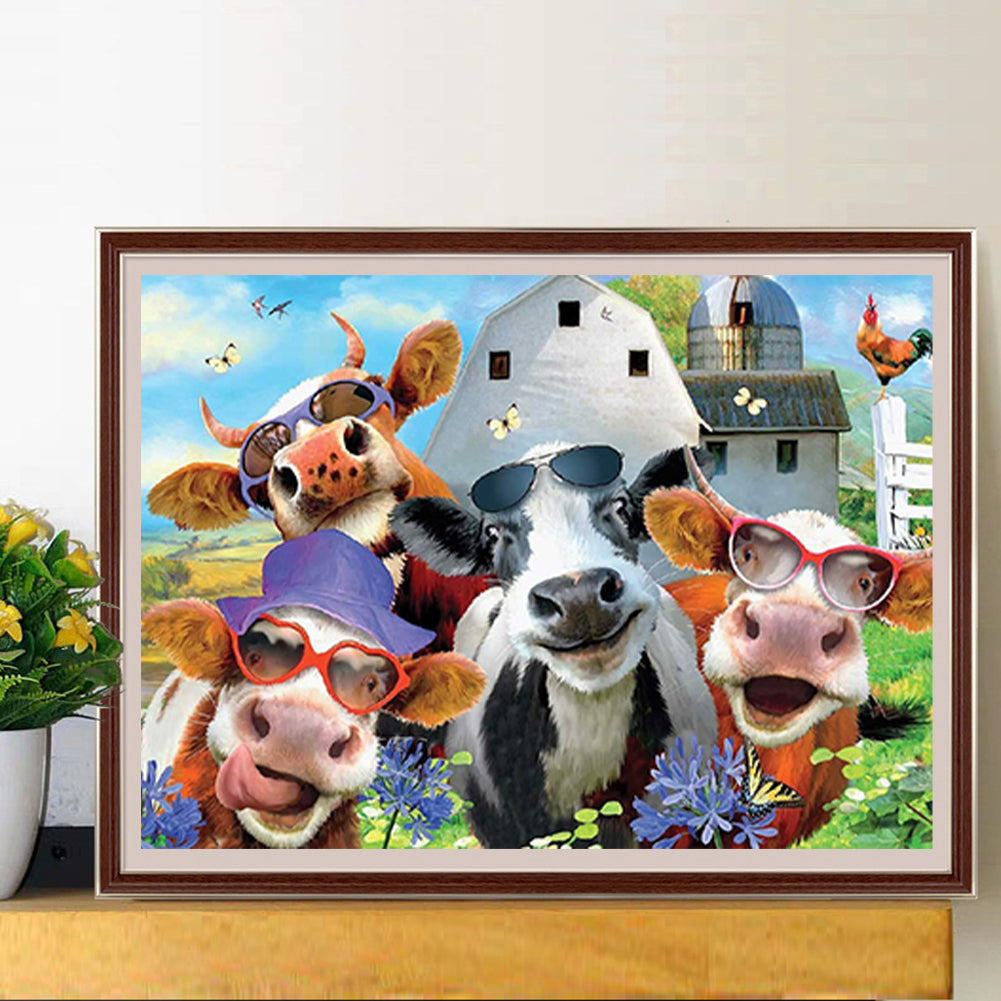 Kuku Niu Niu - Full Round Drill Diamond Painting 40*30CM