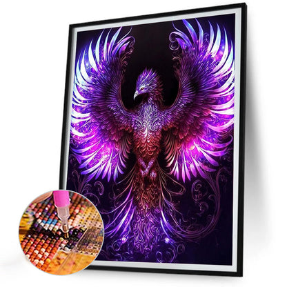 Purple Phoenix - Full Round Drill Diamond Painting 30*40CM