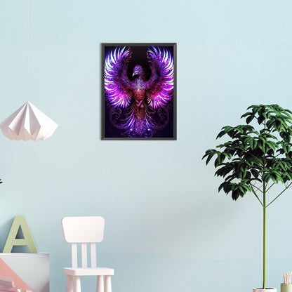 Purple Phoenix - Full Round Drill Diamond Painting 30*40CM