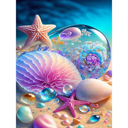 Starfish Shell - Full Square Drill Diamond Painting 40*50CM