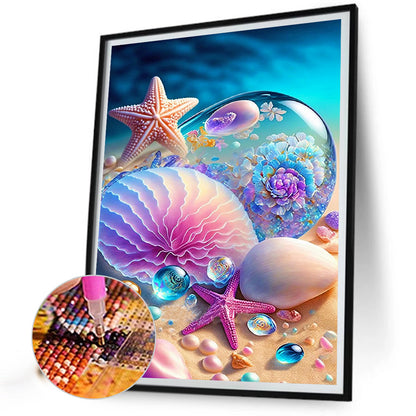 Starfish Shell - Full Square Drill Diamond Painting 40*50CM