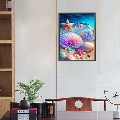 Starfish Shell - Full Square Drill Diamond Painting 40*50CM