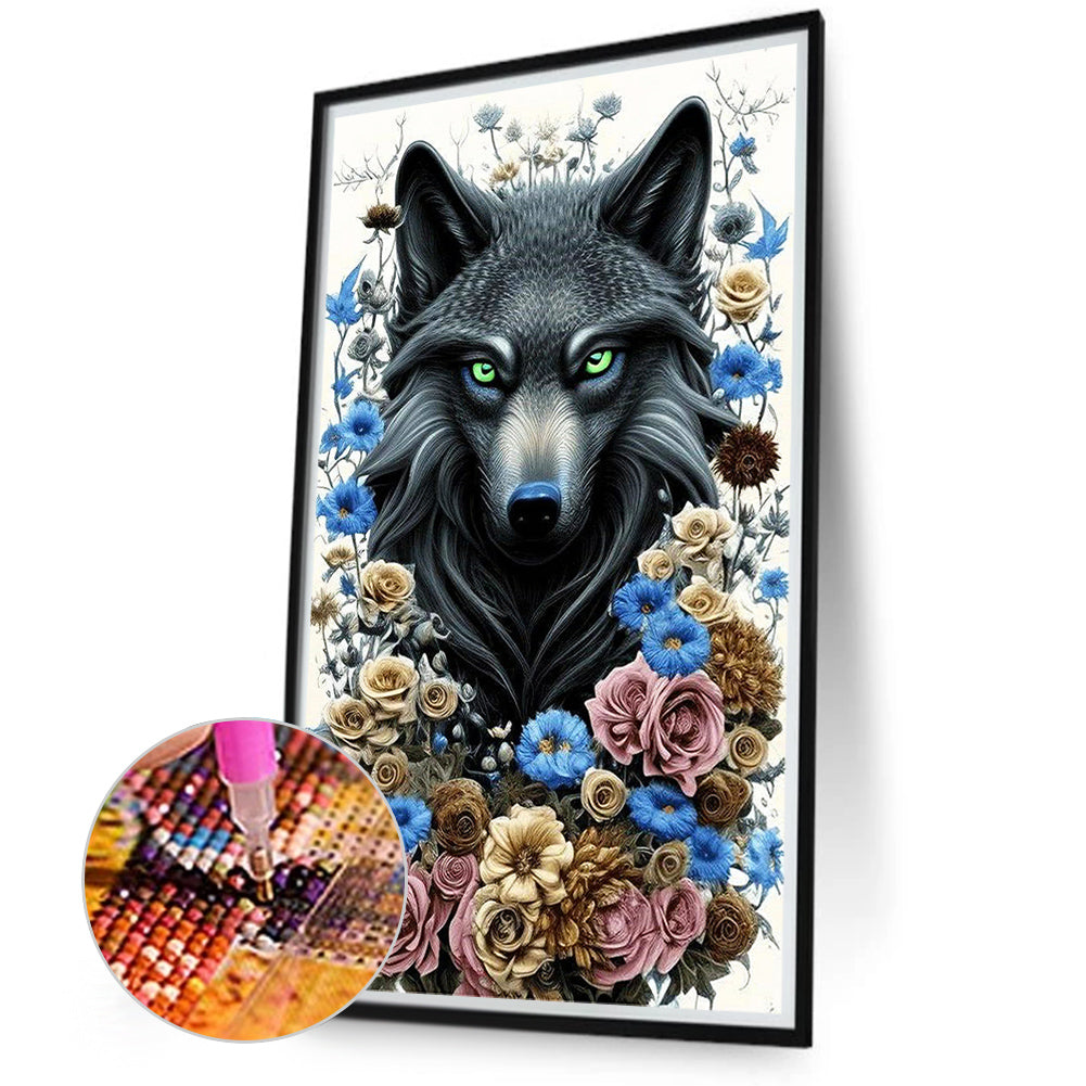 Tufted Wolf - Full Square Drill Diamond Painting 40*70CM