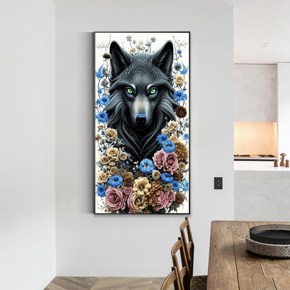 Tufted Wolf - Full Square Drill Diamond Painting 40*70CM