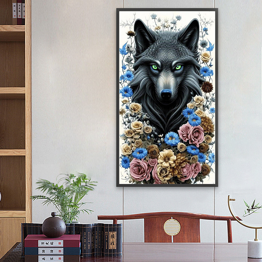 Tufted Wolf - Full Square Drill Diamond Painting 40*70CM