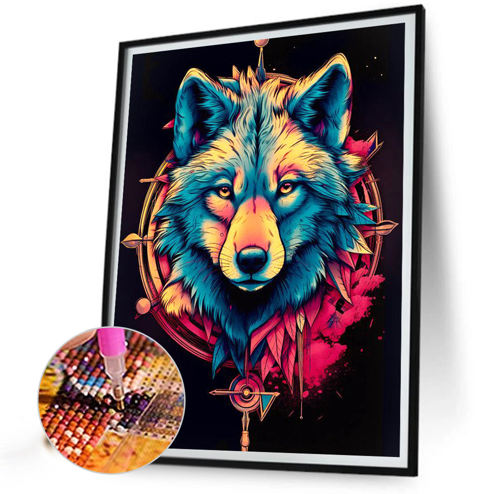 Wolf - Full Square Drill Diamond Painting 30*40CM