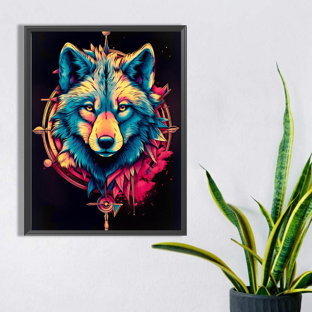 Wolf - Full Square Drill Diamond Painting 30*40CM