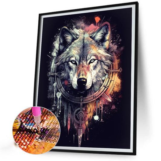 Wolf - Full Square Drill Diamond Painting 30*40CM