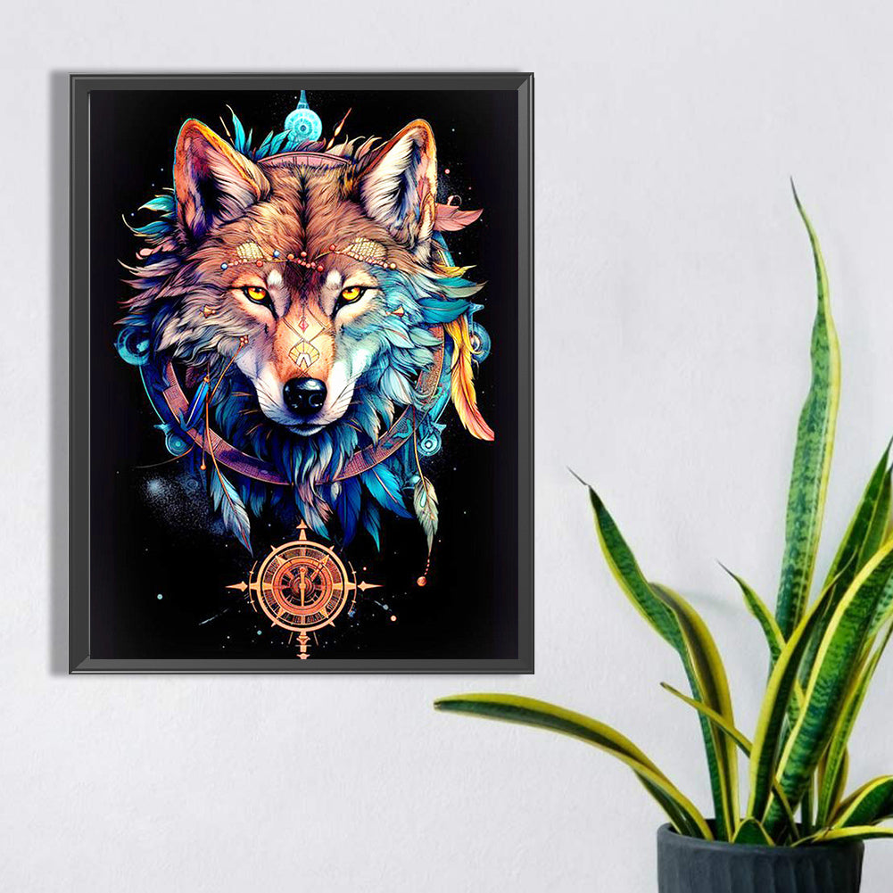 Wolf - Full Square Drill Diamond Painting 30*40CM