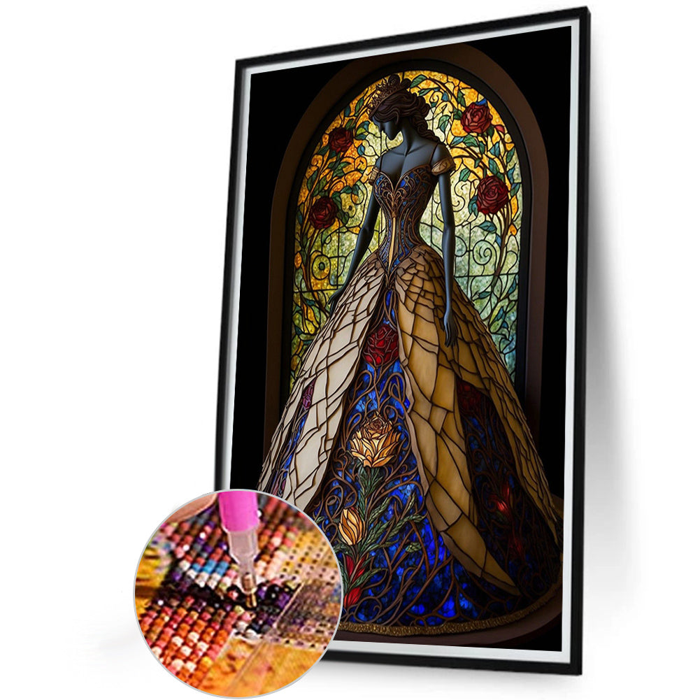 Colorful Skirt - Full Round Drill Diamond Painting 40*60CM