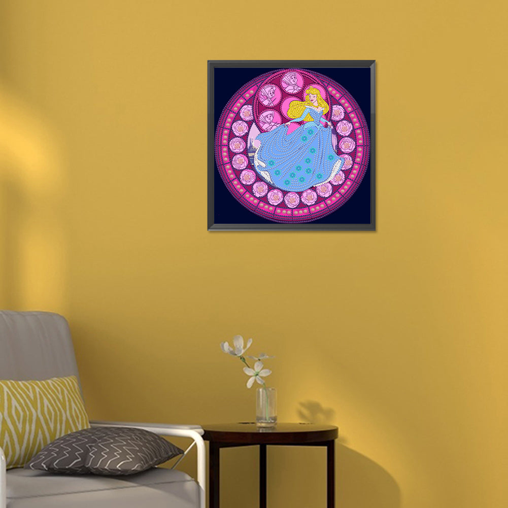 Sleeping Beauty Princess - Special Shaped Drill Diamond Painting 30*30CM