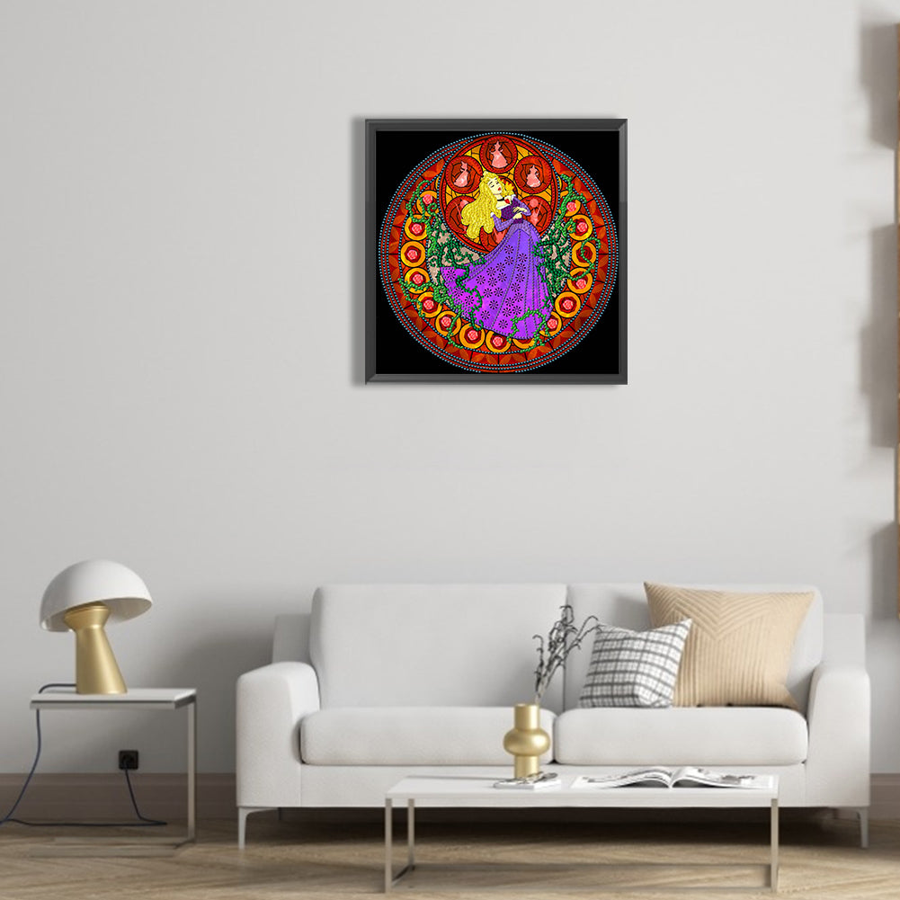 Sleeping Beauty Princess - Special Shaped Drill Diamond Painting 30*30CM