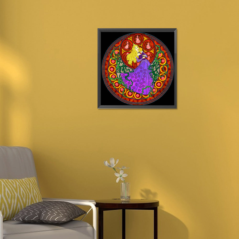 Sleeping Beauty Princess - Special Shaped Drill Diamond Painting 30*30CM