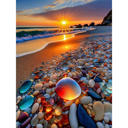 Colored Stones - Full Round Drill Diamond Painting 30*40CM