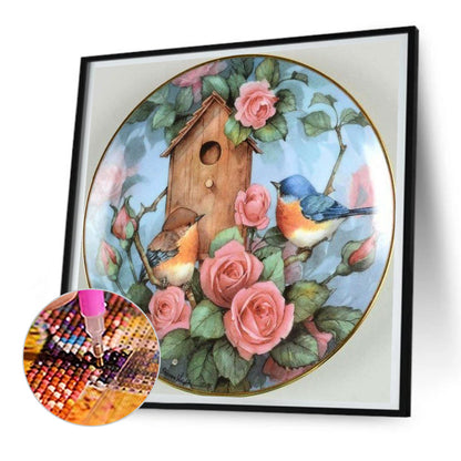 Bird House - Full Round Drill Diamond Painting 30*30CM