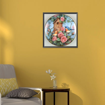 Bird House - Full Round Drill Diamond Painting 30*30CM
