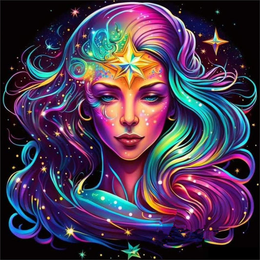 12 Constellation Virgo - Full Round Drill Diamond Painting 30*30CM