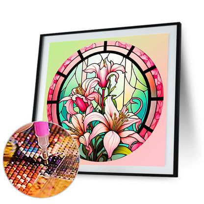 Perfume Lily - Full Round Drill Diamond Painting 30*30CM