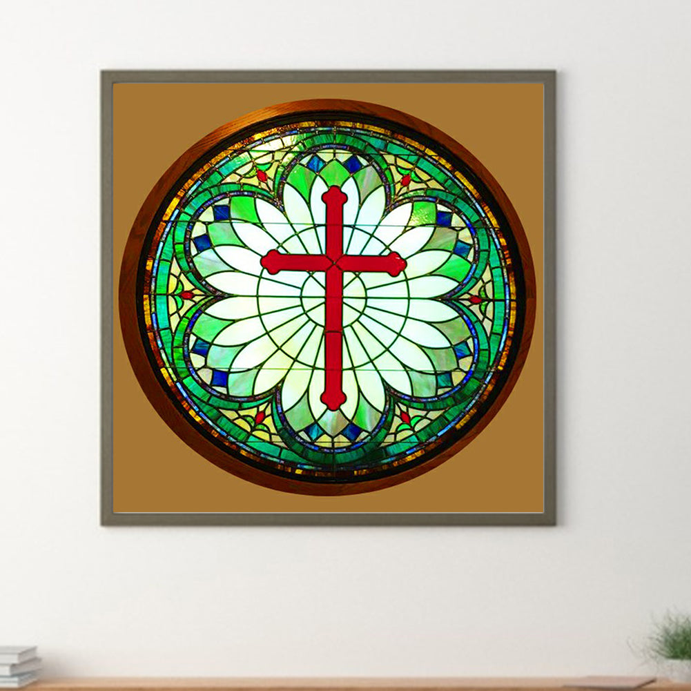 Cross - Full Round Drill Diamond Painting 30*30CM