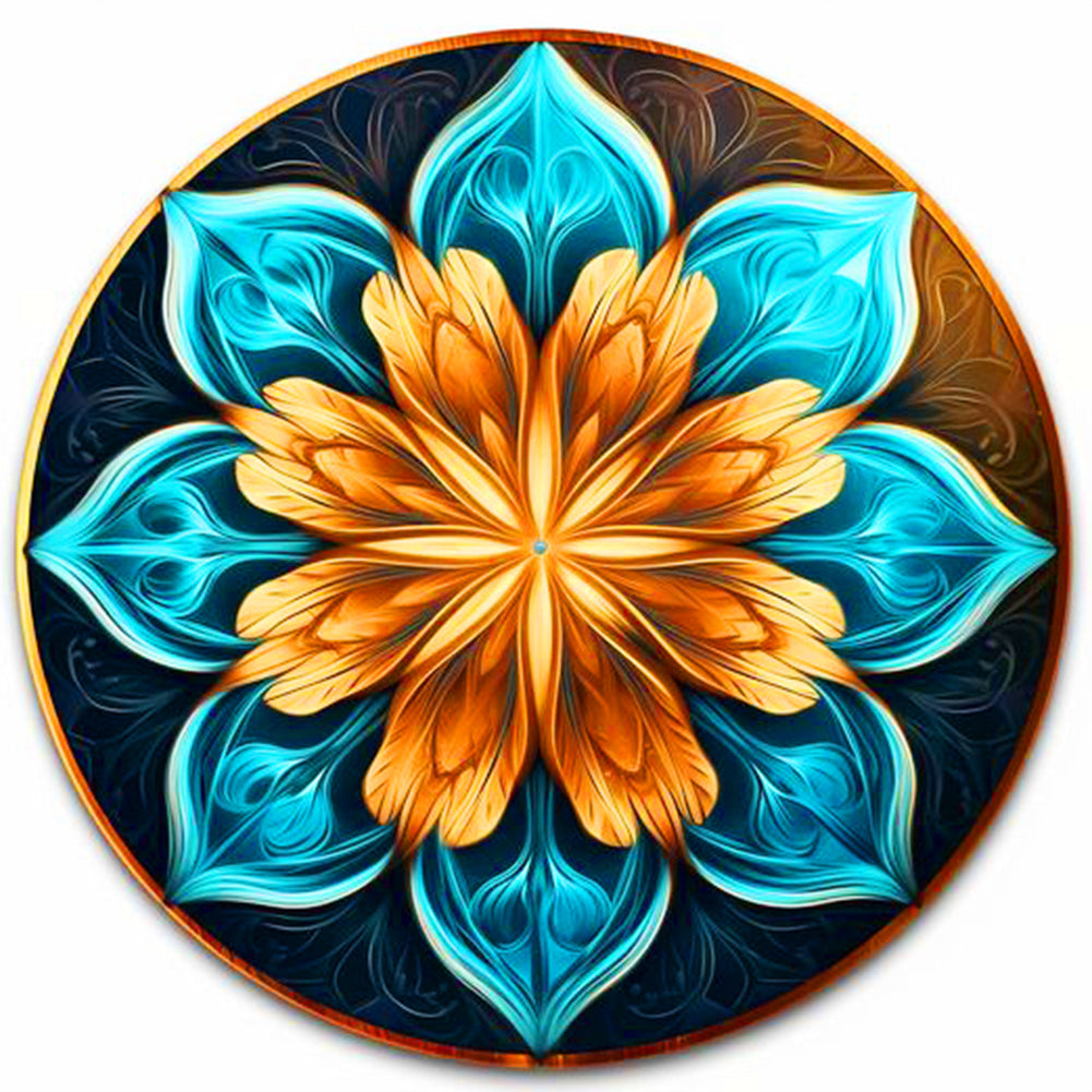 Eight Petals - Full Round Drill Diamond Painting 30*30CM