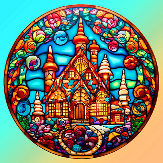 Candy House - Full Round Drill Diamond Painting 30*30CM