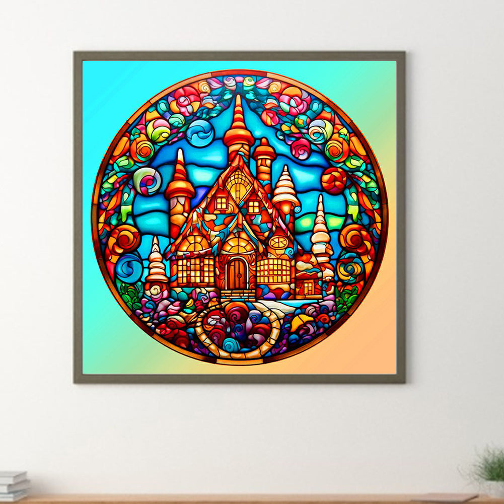 Candy House - Full Round Drill Diamond Painting 30*30CM