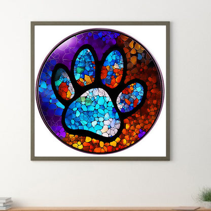 Dog Paw - Full Round Drill Diamond Painting 30*30CM
