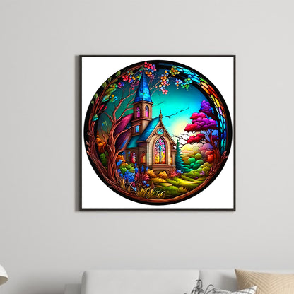 Small House - Full Round Drill Diamond Painting 30*30CM