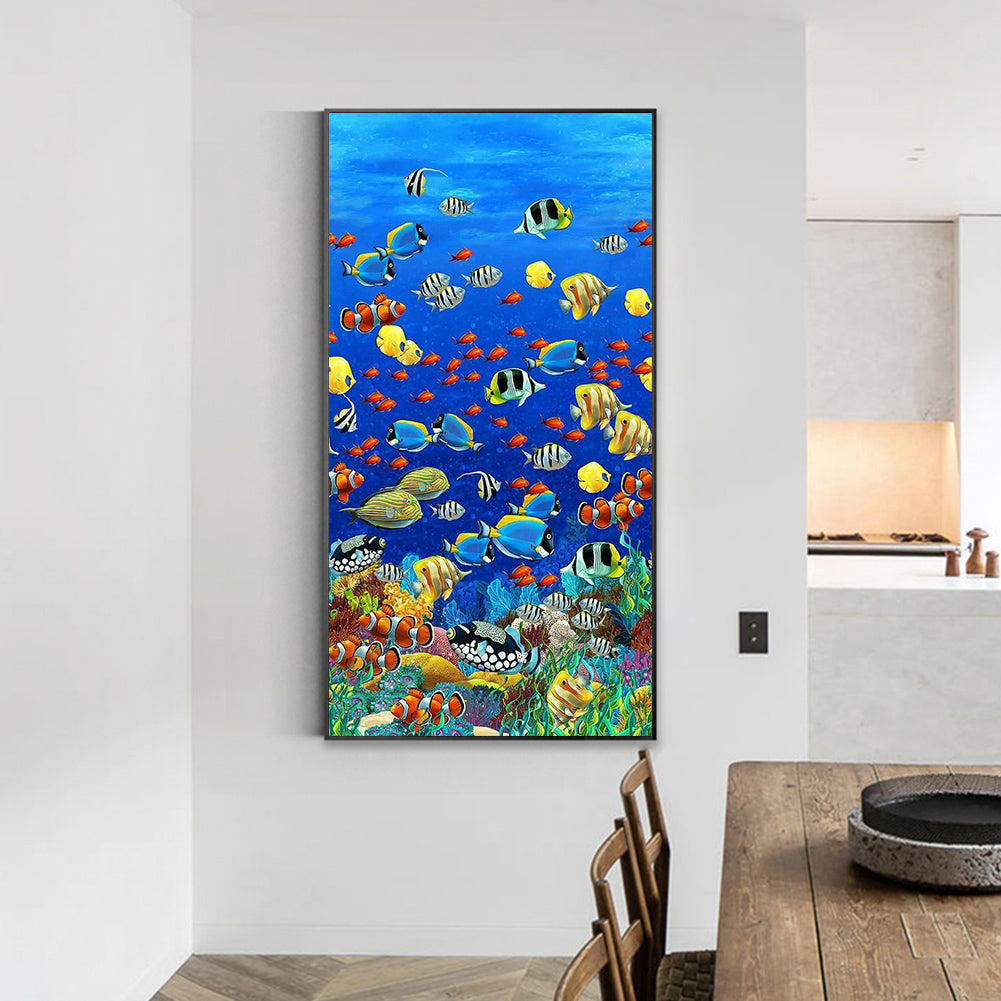 Ocean Fish - Full Round Drill Diamond Painting 40*70CM