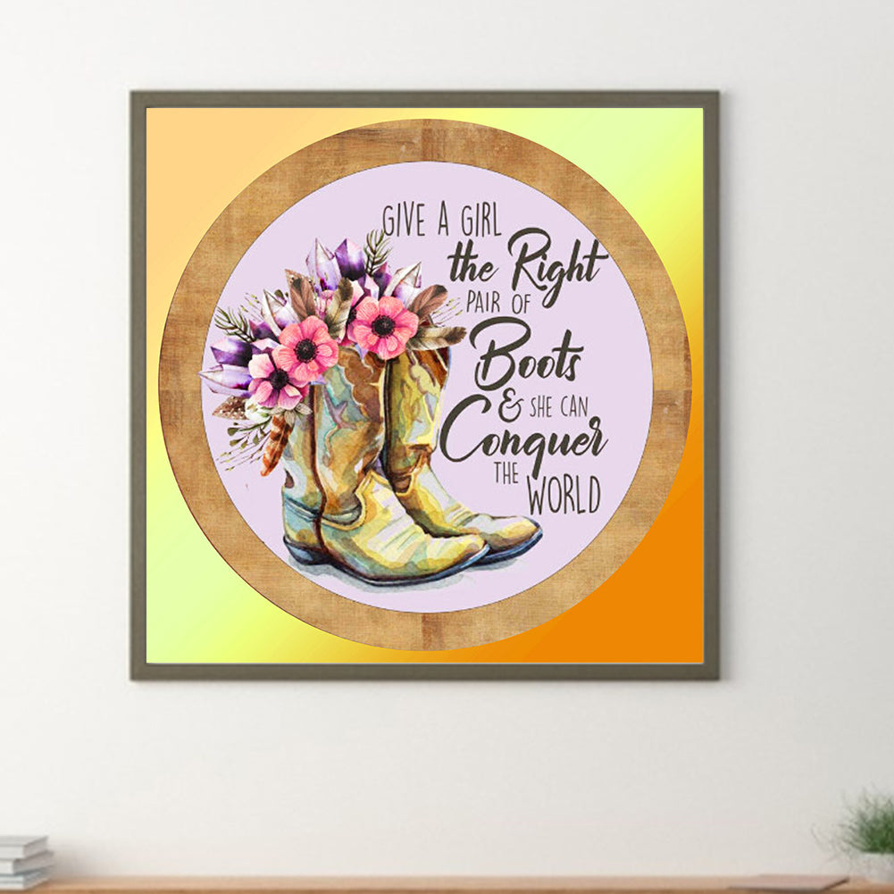 Boots - Full Round Drill Diamond Painting 30*30CM