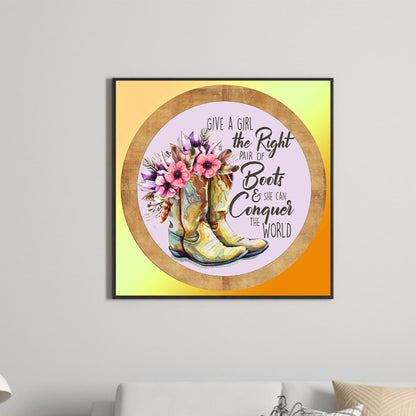 Boots - Full Round Drill Diamond Painting 30*30CM