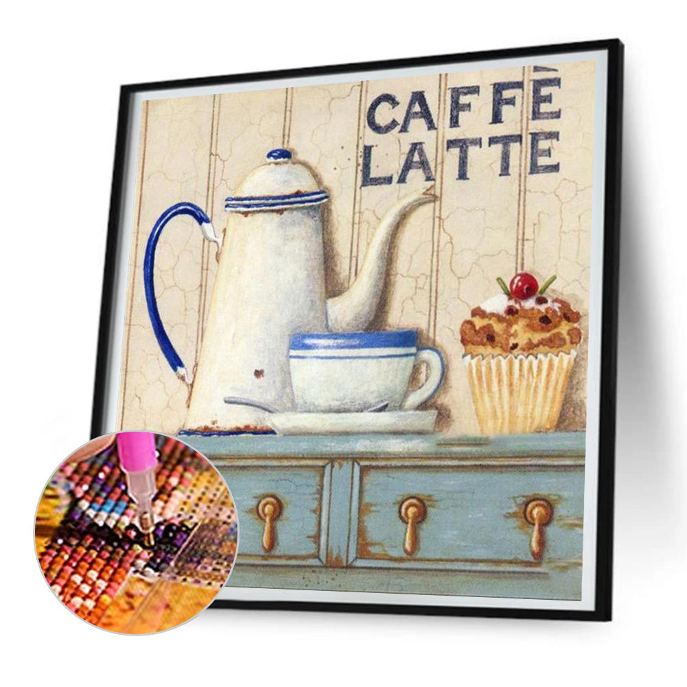 Retro Desktop Ornaments - Full Round Drill Diamond Painting 30*30CM