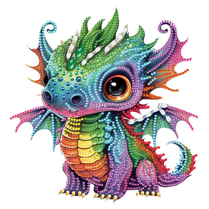 Baby Dragon - Special Shaped Drill Diamond Painting 30*30CM