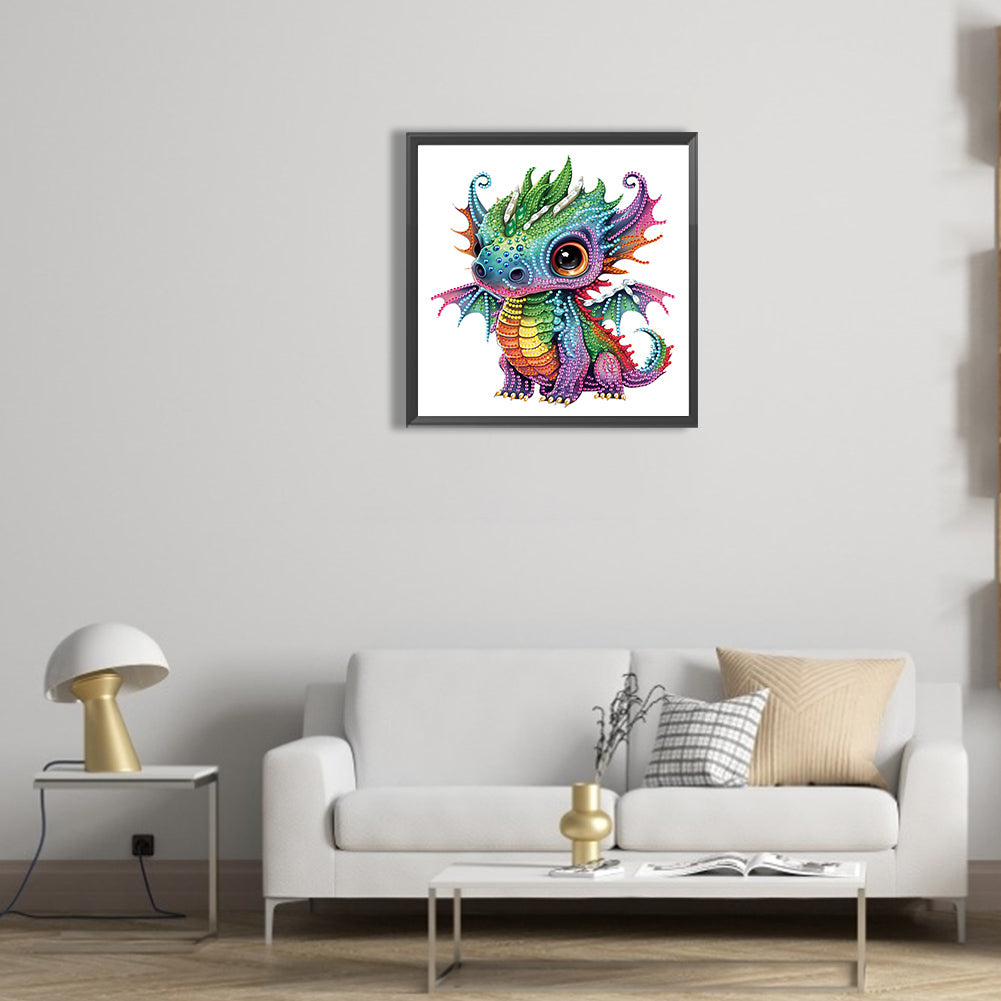 Baby Dragon - Special Shaped Drill Diamond Painting 30*30CM