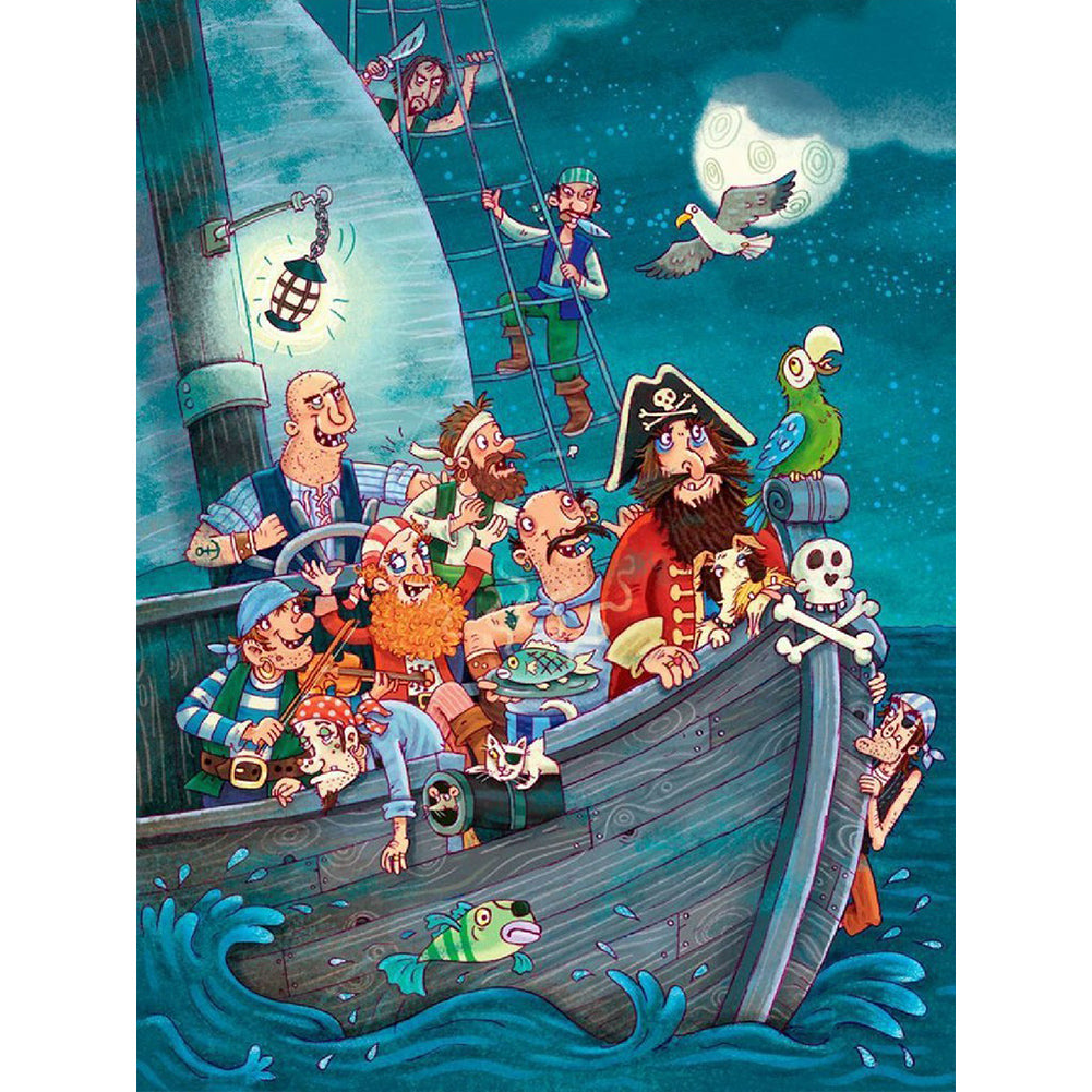 Sailing Team - Full Round Drill Diamond Painting 30*40CM