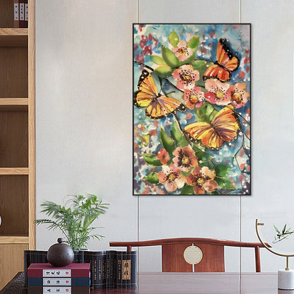 Butterflies Flying - Full Round Drill Diamond Painting 50*70CM
