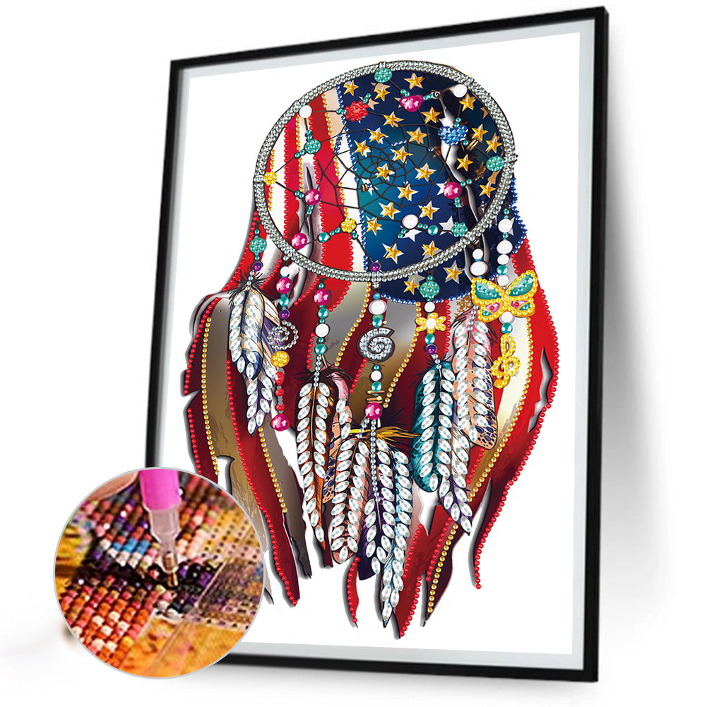 Patriot'S Dream - Special Shaped Drill Diamond Painting 30*40CM