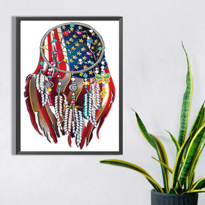 Patriot'S Dream - Special Shaped Drill Diamond Painting 30*40CM