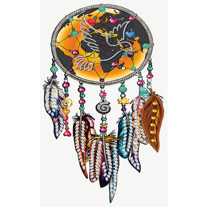 Peace Dream Catcher - Special Shaped Drill Diamond Painting 30*50CM